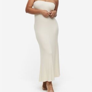 H&M Rib-knit Bandeau Dress